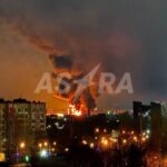 Large fire reported at oil depot in Russia's Saratov Oblast following drone attack