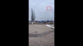 Russians Film Drone Chasing After 4X4 Driven By Russian Soldiers