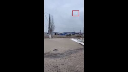 Russians Film Drone Chasing After 4X4 Driven By Russian Soldiers