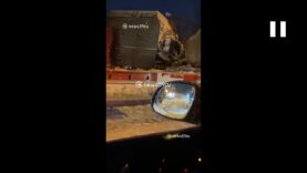 Russia’s Newest Artillery System (2S39 Magnolia) Falls Off a Lorry