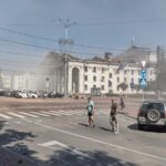 Chernihiv drama theater drone conference Russian missile attack