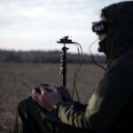 ukraine's defense ministry showcases fiber optic-controlled fpv drones pilot ukrainian drone controlled optic cable 2025 fiber-optic-fpv-drone-operator-pilot ukraine news reports