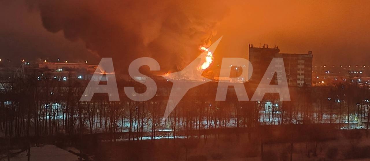 Ukrainian drones reportedly attack Russia's Leningrad, Rostov oblasts, causing severe fires