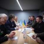 Zelensky meets with Serbian, Argentine presidents at Davos forum