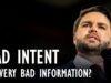 Joseph Lindsley – Bad Intent or Very Bad Information: How
