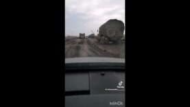 Multiple Wrecked Vehicles Being Recovered by Russia