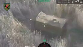 Turtle Tank Crashes into a Pond and Ten Vehicles Destroyed