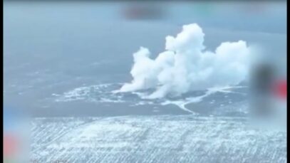 Ukrainian Air Strike On Drone Launching Point in Kursk