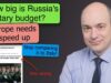 How does Russia’s military spending compare to Europe?