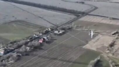 Russian Su-25 Attack Run in Zaporizhia