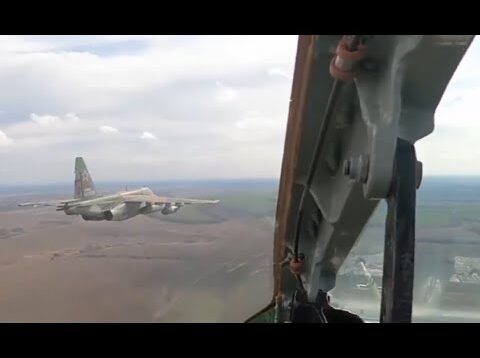 Su-25 Rocket Launch Over Kharkiv — Flight Tracked From Kursk