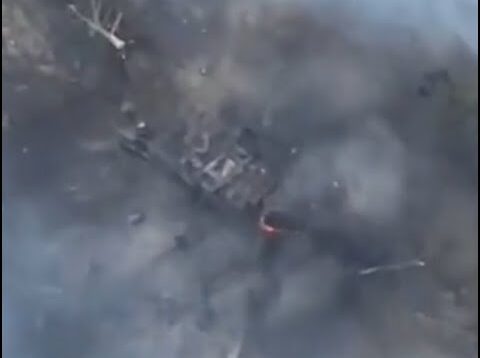 2S1 Gvozdika Destroyed on the Kinburn Spit