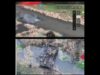 BMP Floats Down a River After Drone Strike, Another Gets