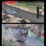 BMP Floats Down a River After Drone Strike, Another Gets Stuck in a River