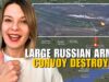 LARGE RUSSIAN ARMY CONVOY DESTROYED IN DONETSK REGION Vlog 1003:
