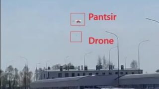 Pantsir Fails At Its Job in Yelabuga, Tatarstan (Drones Hit