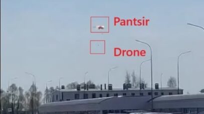 Pantsir Fails At Its Job in Yelabuga, Tatarstan (Drones Hit