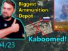 Update from Ukraine Wow! Huge Ruzzian Ammunition Warehouse Kaboomed near