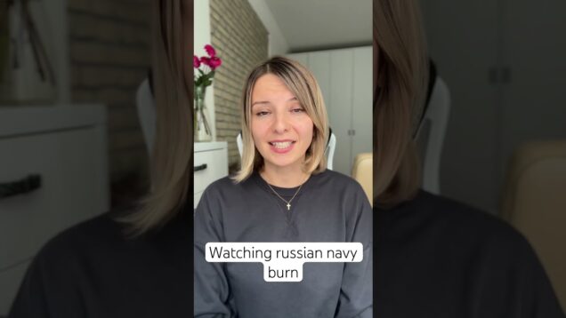 Watching russian navy burn in Crimea