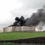 Big Ukrainian Drone Strike on Temporary Russian Barracks in Kursk