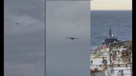 NATO Patrol Boat Buzzed by Russian Su-35 whilst Arresting Russian