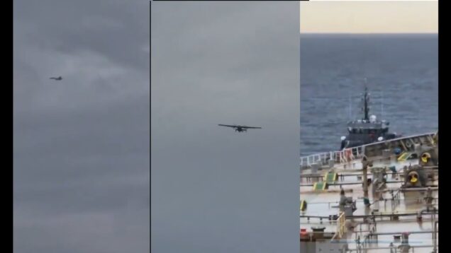 NATO Patrol Boat Buzzed by Russian Su-35 whilst Arresting Russian