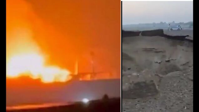 PAF C-130 Hercules Destroyed & HUGE Crater by DRDO Anti-Airfield