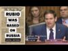 Rubio Predicted Putin’s Strategy: Can He Counter It?