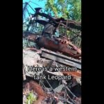 Russian Celebrates Destroyed Leopard ... It's a Russian T-90M