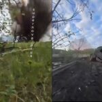 Russians Film TWO HIMARS/GBU-39 Strikes on Bridges in Kursk