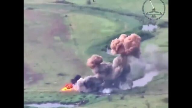 BM-21 Grad Reportedly with Chemical Rounds Destroyed in Luhansk