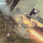 Best Ammo Cookoff Yet? Rocket Detonates THROUGH the Cabin after M-1991 MLRS is Hit by Drone!
