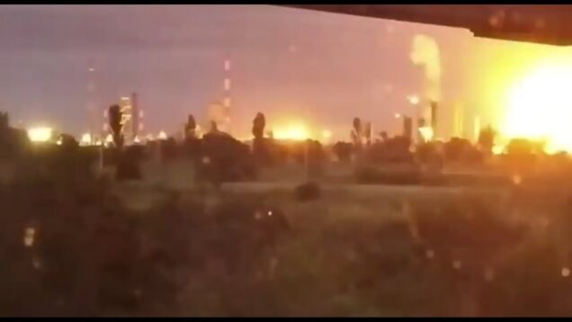 Two Big Ukrainian Drone Strikes on Oil & Chemical Plants: