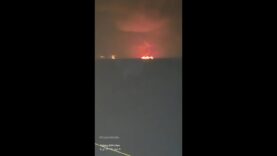 Two Tankers On Fire in the Strait of Hormuz Near