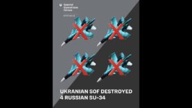 Ukraine Reports Four Su-34 Destroyed & Damaged at Marinovka Air