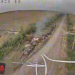 Russian Recovery Operation Goes Wrong: Tank Rescuing BMP Get Stuck in a Ditch & Destroyed By Drones