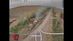 Russian Recovery Operation Goes Wrong: Tank Rescuing BMP Get Stuck